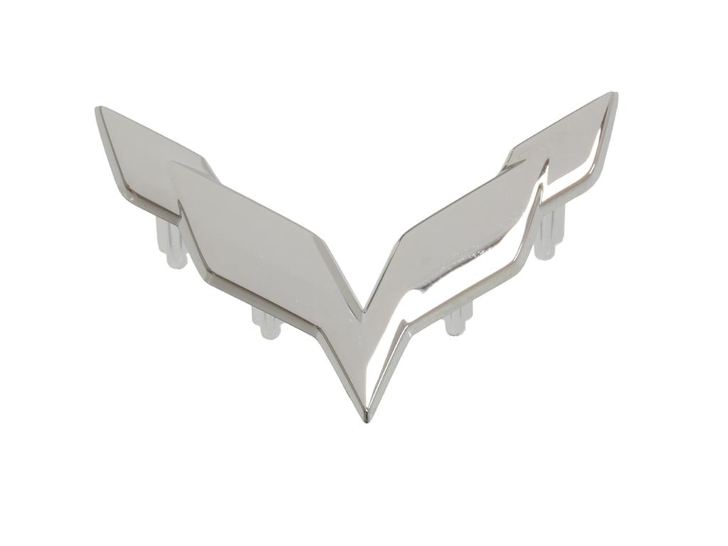 487004 14-19 Competition Seat C7 Flag Chrome Emblem