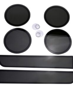 494275 1984-1990 voor Fog Lamp & Achteruit Lamp gerookte blackout lens afdekkingen Kit