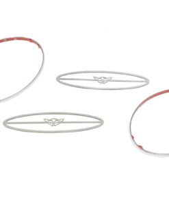 495073 97-04 Stainless Side Marker Light Cover w/C5 Emblem Roestvrij Afwerking: Gepolijst