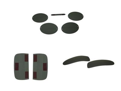495077 97-04 Acrylic Lights Blackout Flat Covers - Autoset