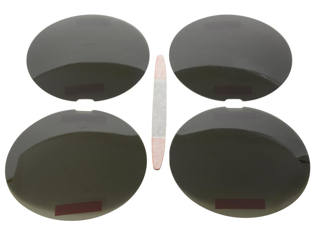 496110 05-13 achter achter Lights Blackout afdekkingen set - Smoke Gray Molded Acrylic