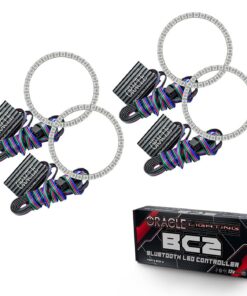 496227 2005-2013 C6 Oracle LED koplamp Halo set ColorSHIFT w/ BC2 Controller