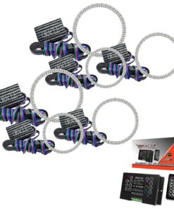 496230 2005-2013 C6 Oracle LED koplamp set Triple Halo ColorSHIFT