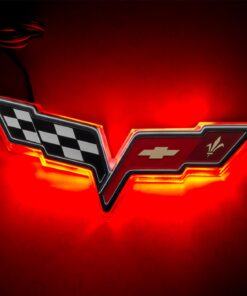 496237 2005-2013 C6 Oracle verlicht Emblem dubbel Intensity rood