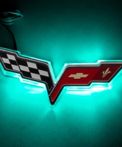 496242 2005-2013 C6 Oracle verlicht Emblem dubbel Intensity Aqua