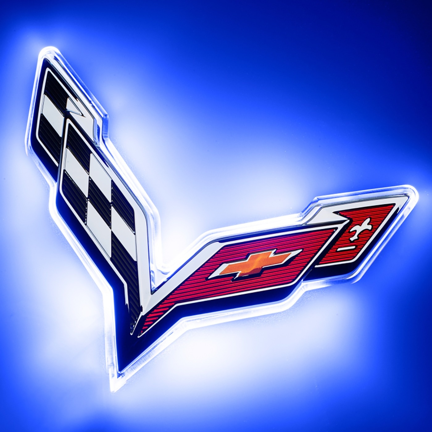 497218 2014-2019 C7 Oracle Rr Illuminated Emblem Blue