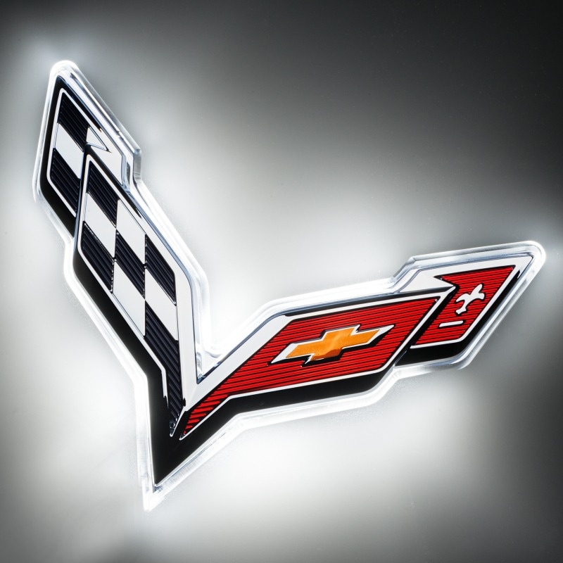497219 2014-2019 C7 Oracle Rr Illuminated Emblem White