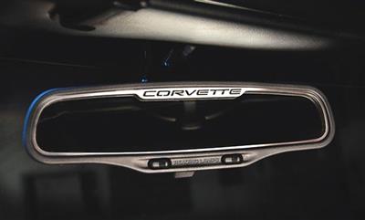 515075 97-04 Binnenspiegel Stainless Trim w/Corvette (STD spiegel)