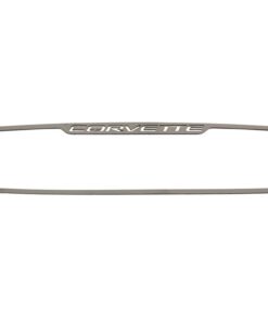 515098 97-04 Binnen / Achterzicht Dimmen Spiegel Stainless Steel Trim - Corvette Script