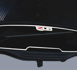 516102 05-13 Inside / achter View spiegel roestvrij staal Trim met Z06 Emblem