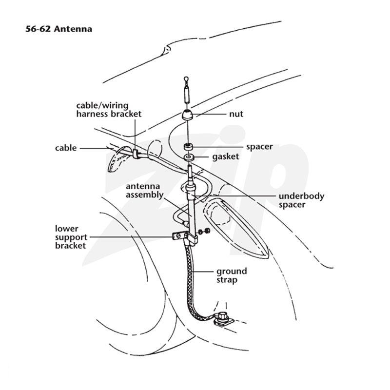 162002 63-66 Antennekabel (juist) - Afbeelding 2