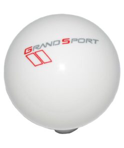536106 05-13 schakelpook Knob - White 6 Speed met Grand Sport Logo