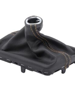 537157-90 14-19 Black 7 Speed Shift Boot - Red Stitching