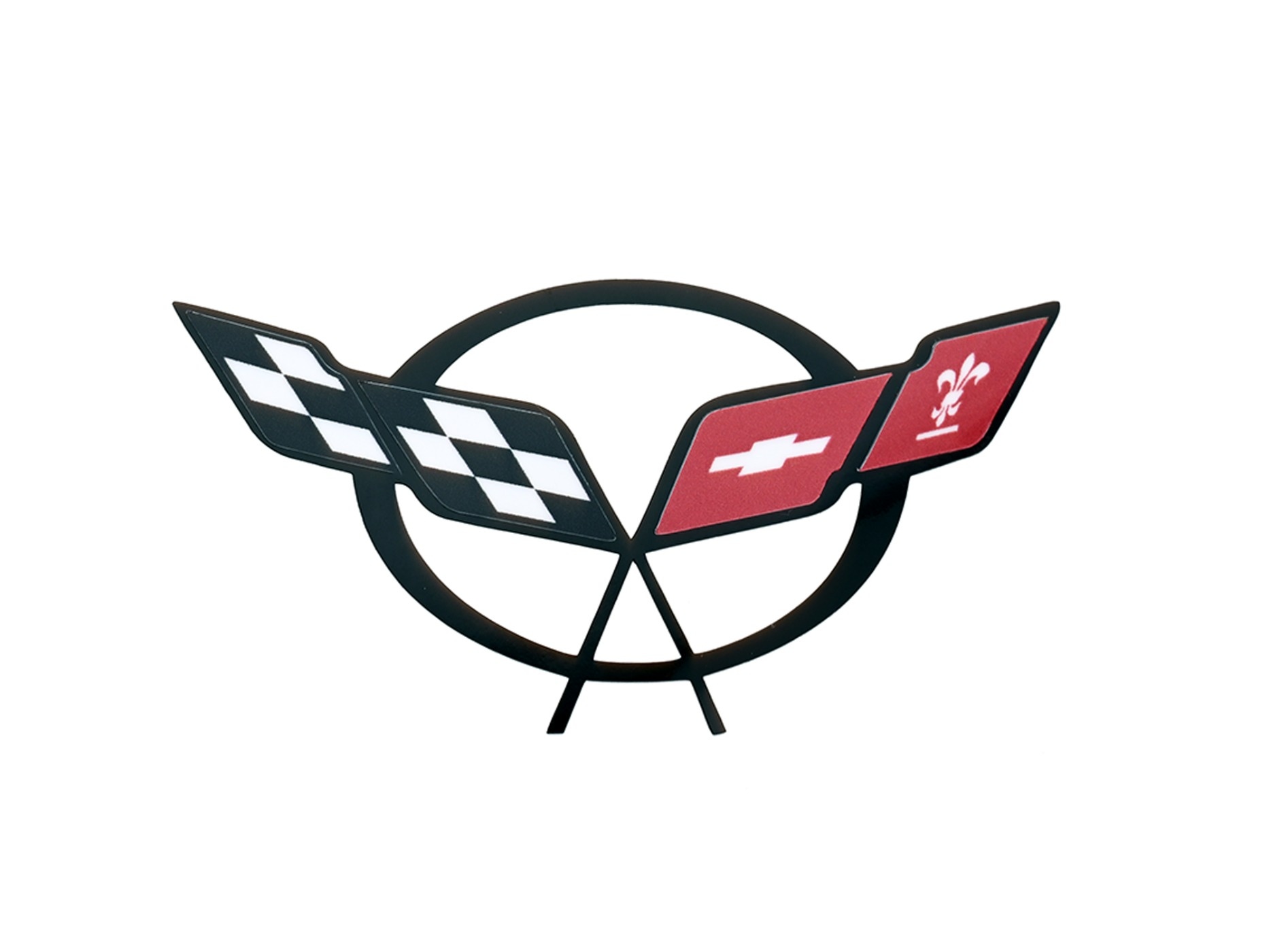 565125 97-04 Stuurwiel Emblem Decal - Fabriekskleuren