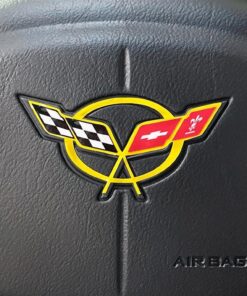 565147 97-04 Stuurwiel Emblem Decal - Geel