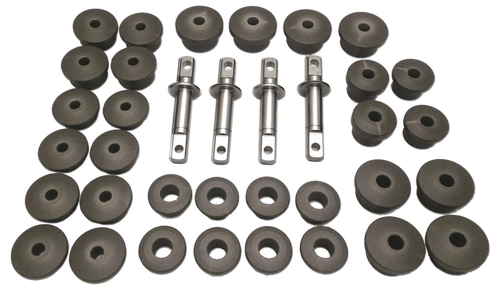 575037 97-13 Control Arm Bushing upgrade - Ridetech Delrin - behalve C6 Z06 (ND)