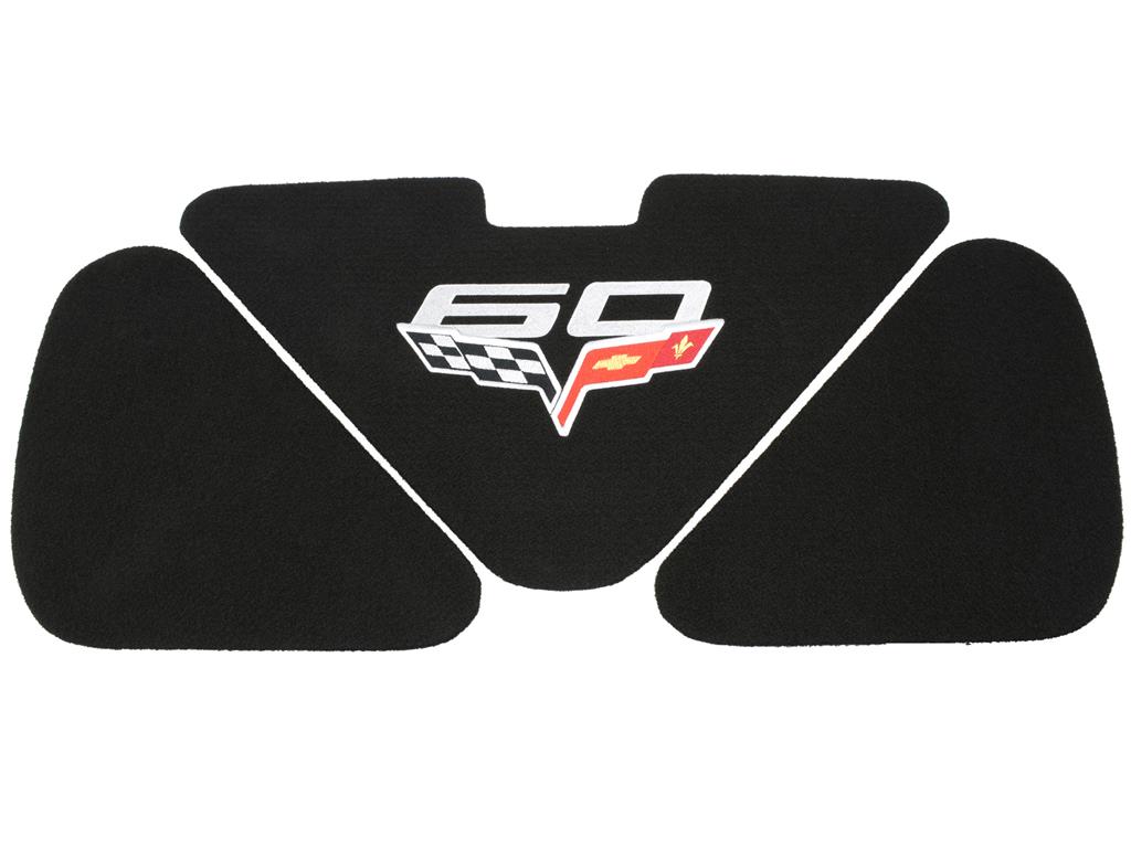 616127 05-13 Conv Trunk deksel Insert w/C6 60th Emblem