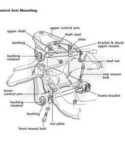 Alternative view of 572454 66-67 Upper Control Arm Stud Nuts