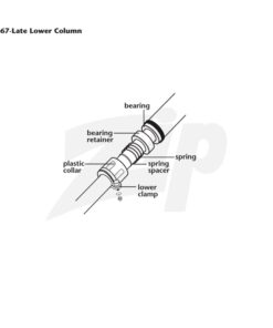 562174 67 Steering Column Lower Bearing Retainer & Screws
