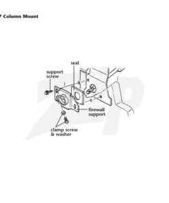 Alternative view of 312022 63-67 Steering Column Firewall Seal