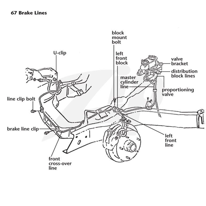 192245 67 STD Master Cylinder Brake Line - Afbeelding 4