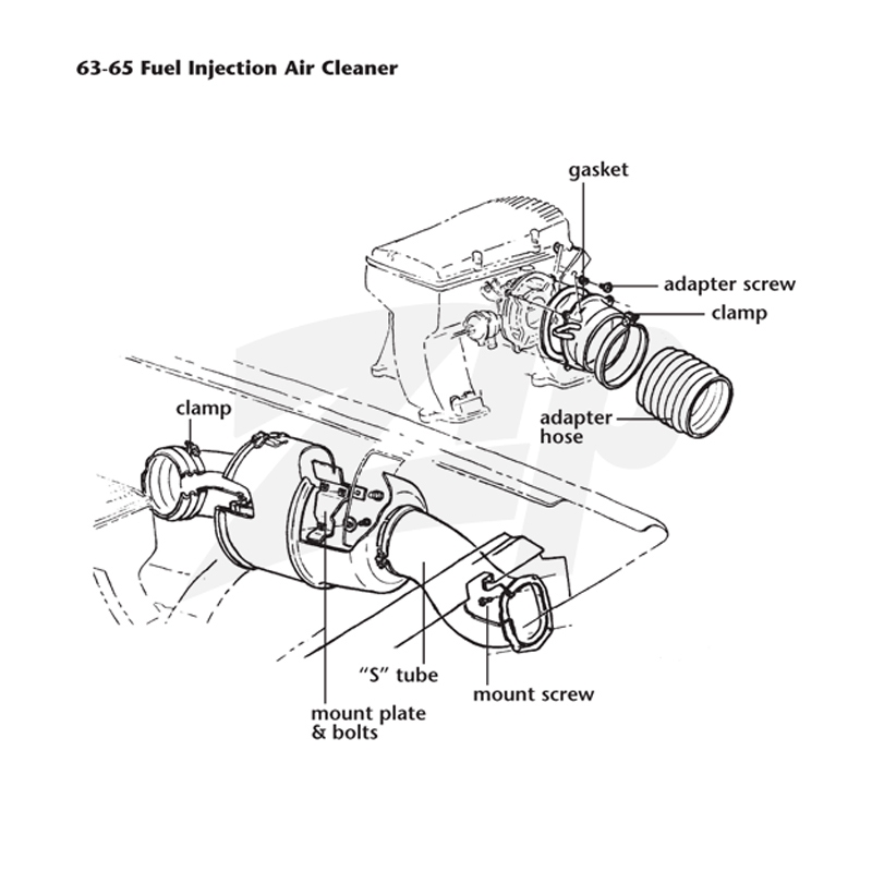152122 63-64E FI luchtfilter naar adapterslang (juist)