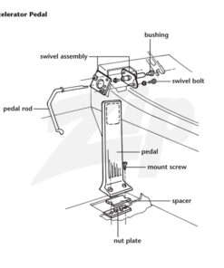 Alternative view of 382005 63-67 Accelerator Pedal (Reproduction)