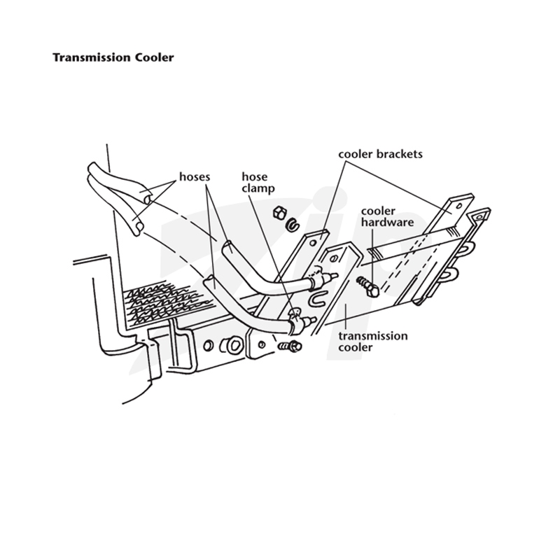 532092 63-65 Auto Transmission Cooler Brackets