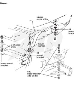 182043 63 #4 Body Mount Frame Bracket