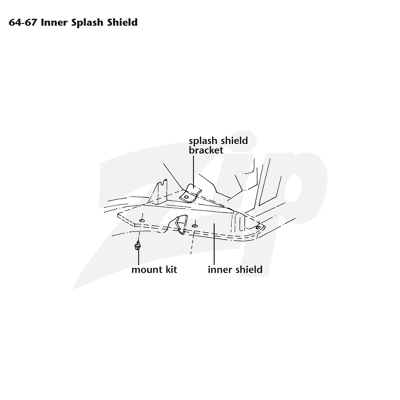 302207 64-67 Spatschild/moerplaat gaspedaal - Afbeelding 3