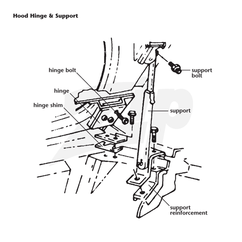 462010 63-67 Hood Support
