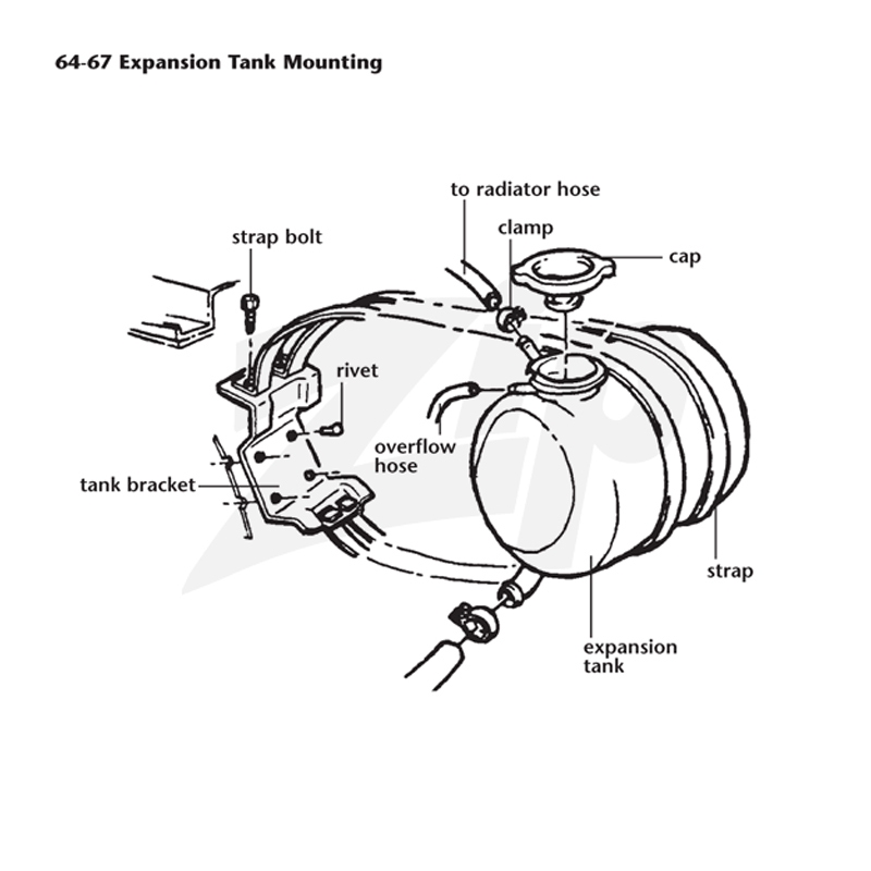 242195 64-67 Dop expansietank (juist)