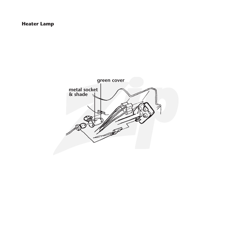 252073 64-67 Verwarmings-/wisselstroomlampfitting Groene kap - Afbeelding 4