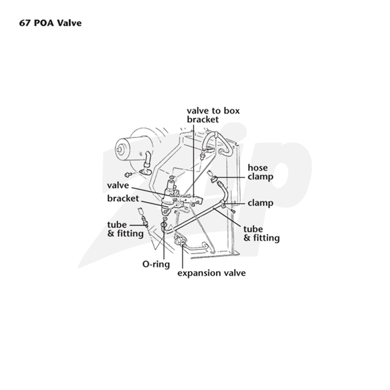 452083 66-67 AC Expansion Valve to Hose Tube