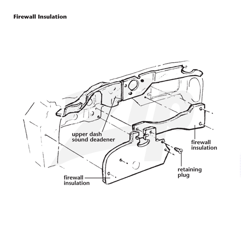 482555 63-67 Firewall Sound Deadener