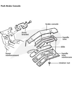 232036 67 Park Brake Console Front Bracket