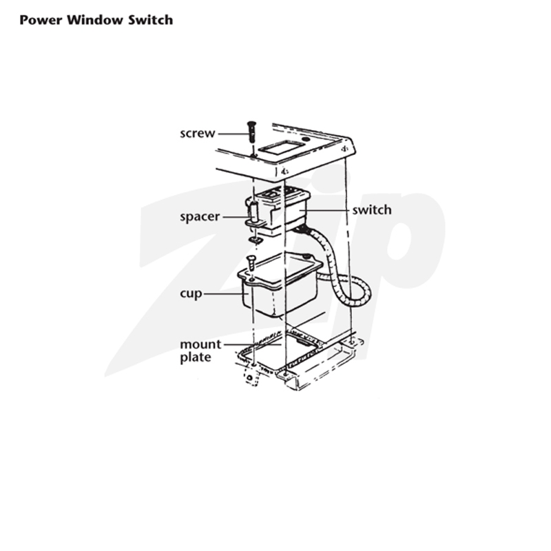 592211 63 Hardware schakelaar ruitbediening - Afbeelding 2