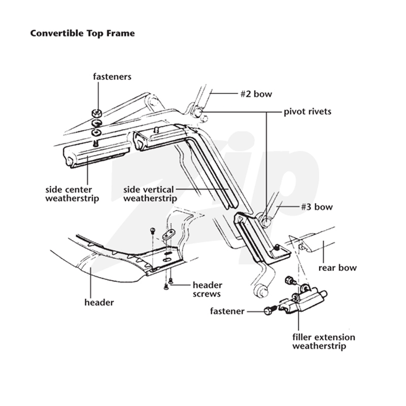 542004 63-67 Converteerbaar bovenframe achterboog