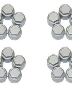 644137 88-96 wiel Lug moer dop - Zilver - Set van 20