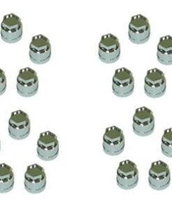 644139 84-96 Lug moer afdekking - Chrome kunststof - Set van 20