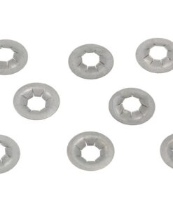 644166 88-89 wiel midden dop embleem Push-in moer (set van 8)