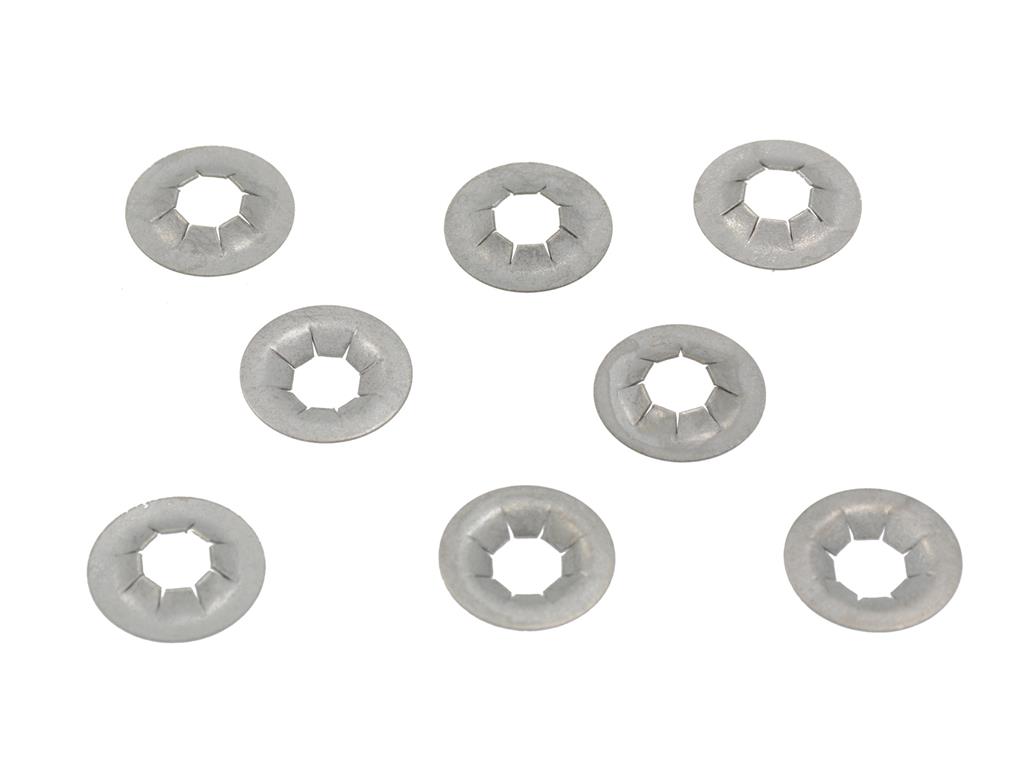 644166 88-89 wiel midden dop embleem Push-in moer (set van 8)