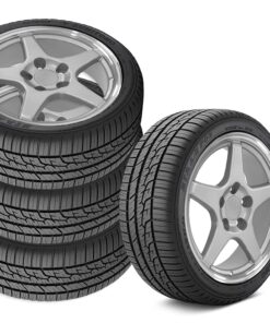 644305 1984-1987 C4 ZR1 Vierkante Fitment wiel & band Set Zilver met bewerkte Lip