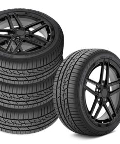 644310 1984-1987 C6 Z06 Stijl Vierkante Fitment wiel & Band Set Glans Zwart