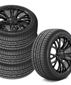 644312 1984-1987 C7 Z06 stijl Square Fitment wiel & band Set Satin zwart