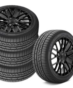 644315 1984-1987 C6 ZR1 Stijl Square Fitment wiel & Band set Satin zwart