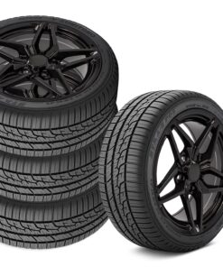644317 1984-1987 C7 ZR1 Stijl Square Fitment wiel & Band set Satin zwart