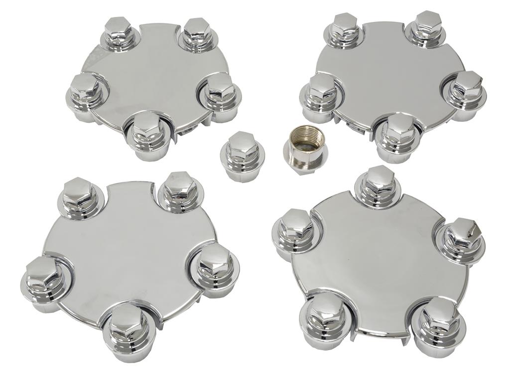 645029 00-04 Wiel dress up kit - Chrome