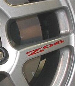645137 01-04 Z06 Wiel Spoke Decal - Set van 4