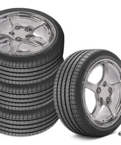 645503 2001-2004 C5 Y2K Style Staggered Fitment Wheel & Band Set Chrome